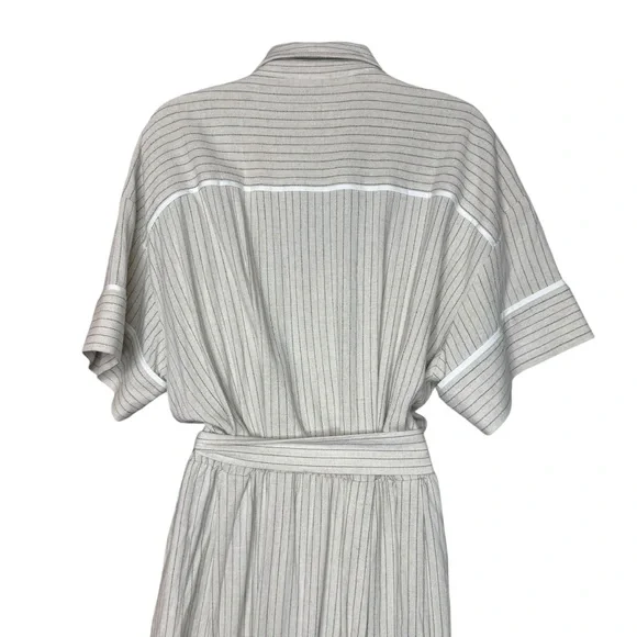 Tuckernuck | NEW Natural Stripe Kate Short Sleeve Midi Dress Size M - Picture 8 of 12